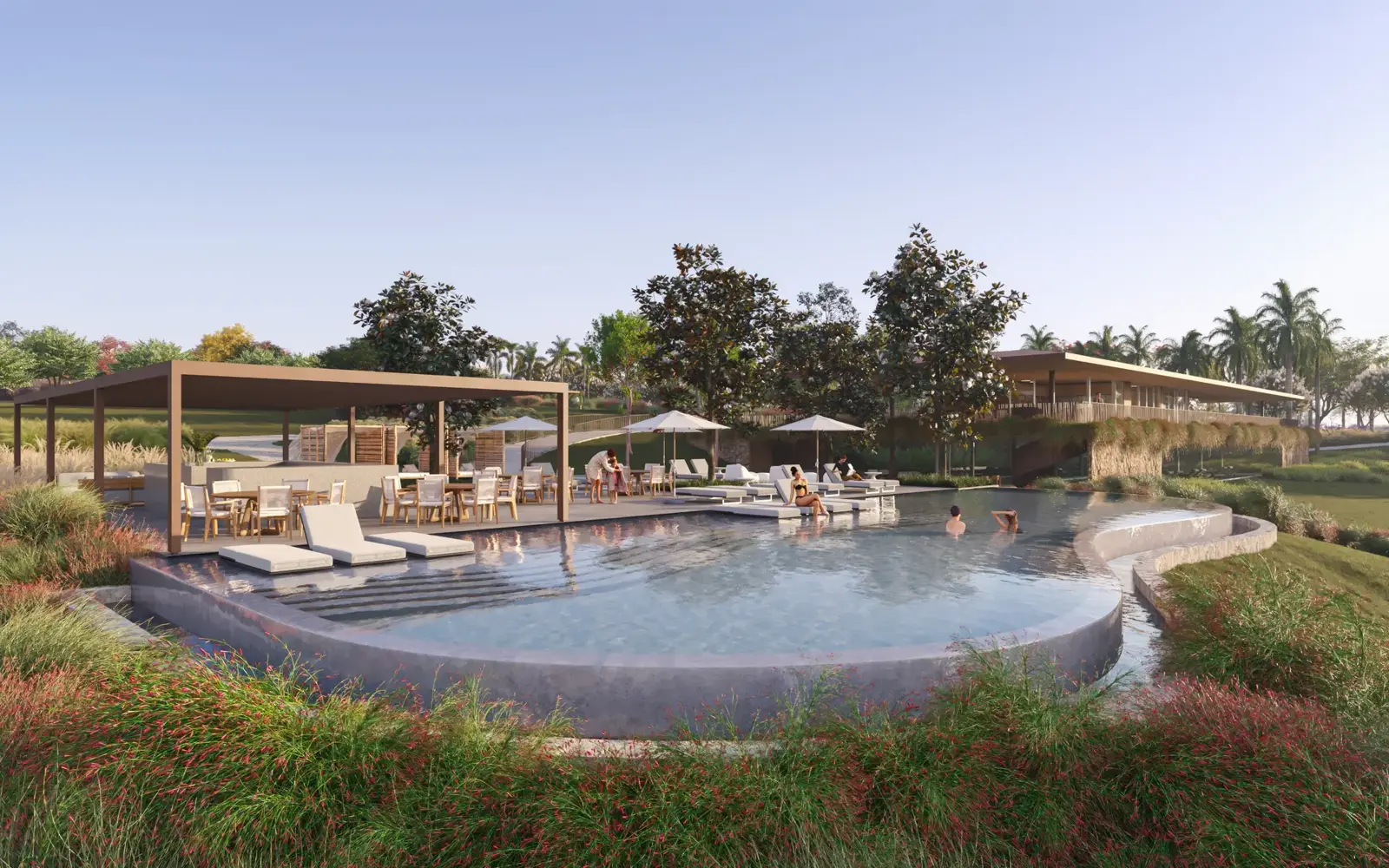 Piscina do clubhouse