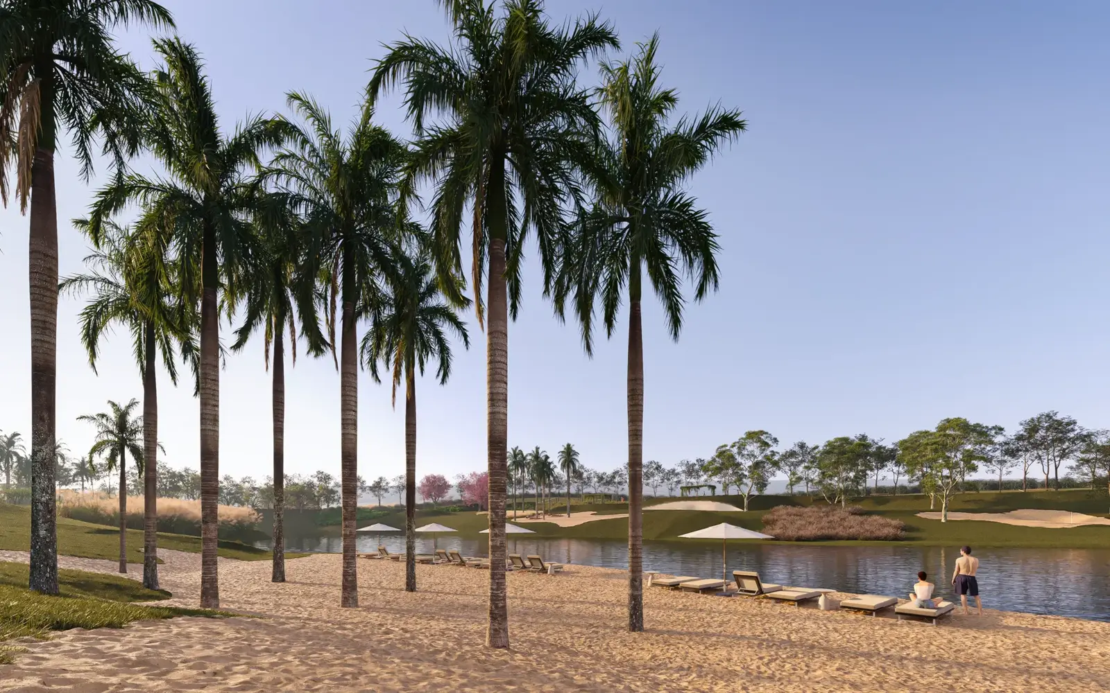 Praia do lago